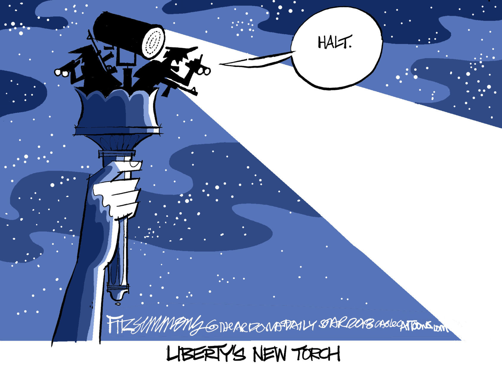 Daily Fitz Cartoon: Liberty